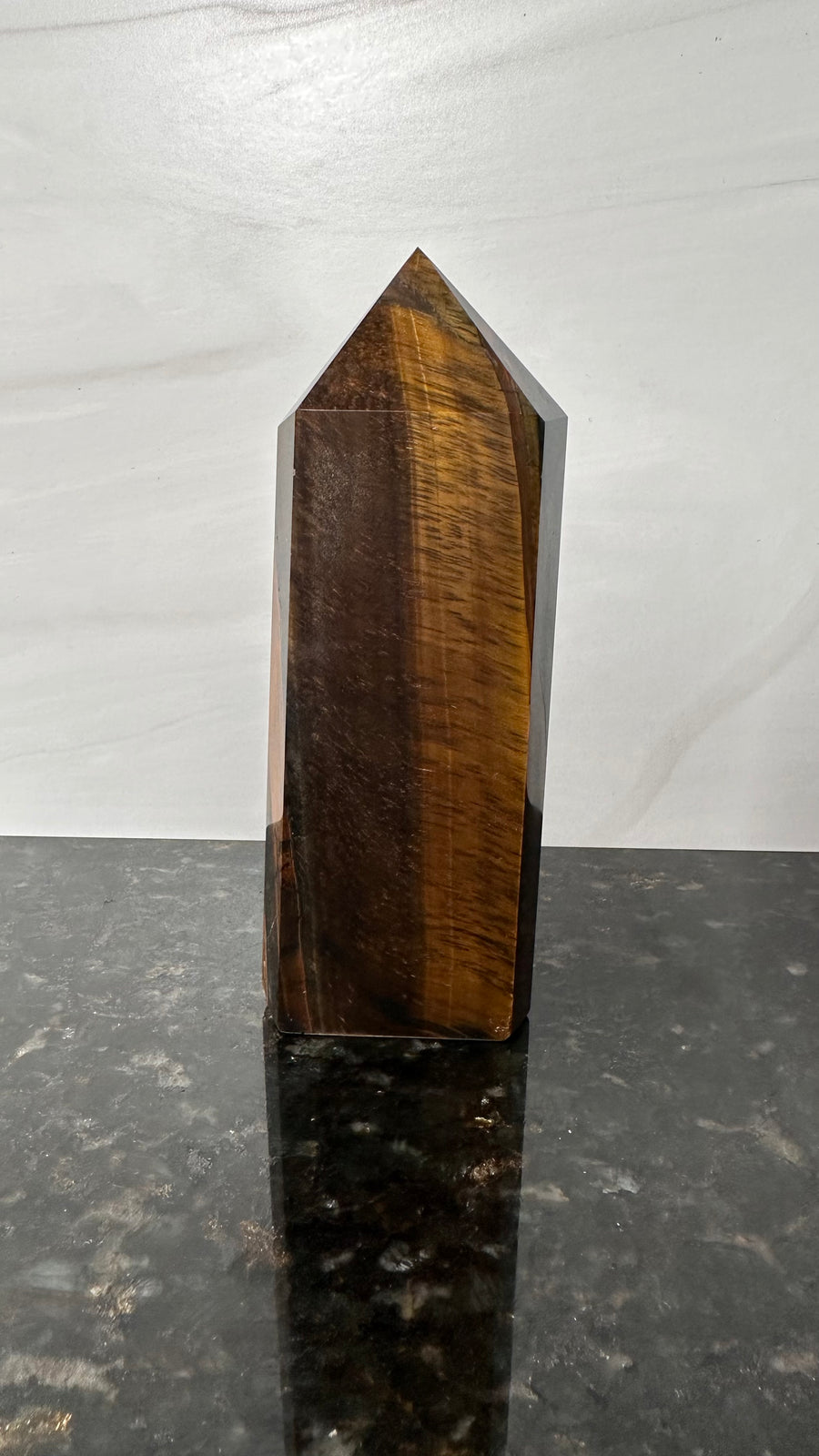 Glowing Gold Tiger's Eye Point