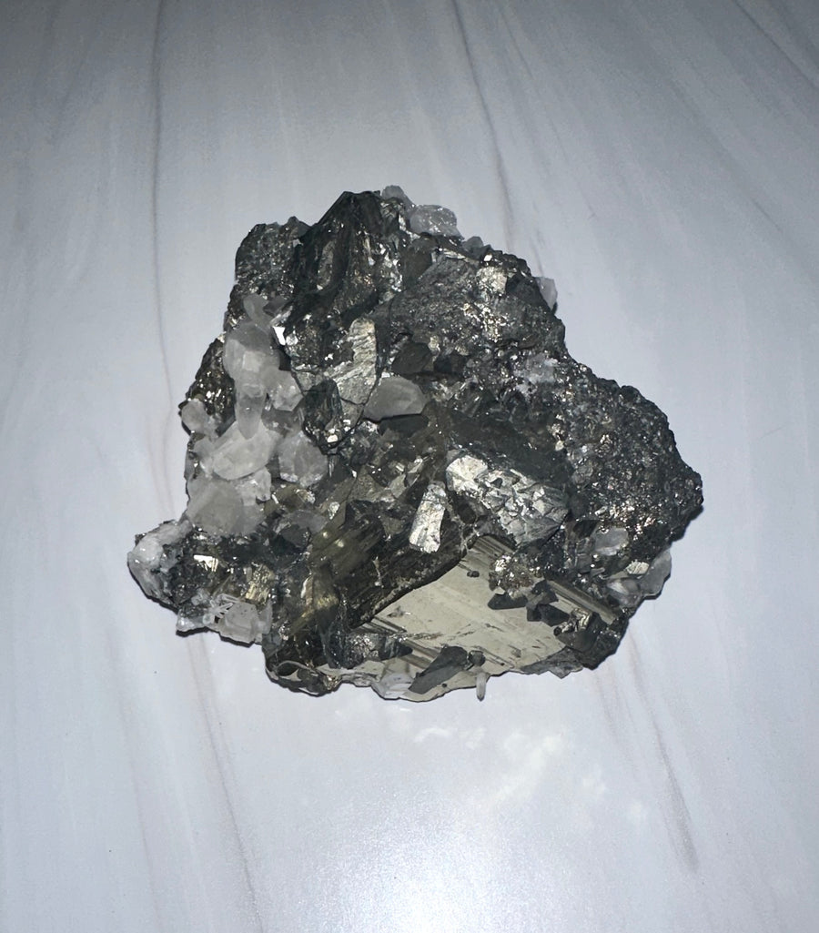 Pyrite & Quartz Cluster