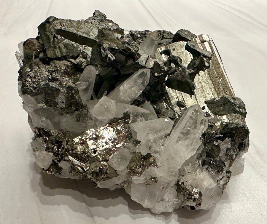 Pyrite & Quartz Cluster