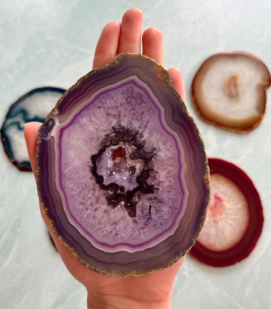 Brazilian Colorful Agate Slices (5 Pack)