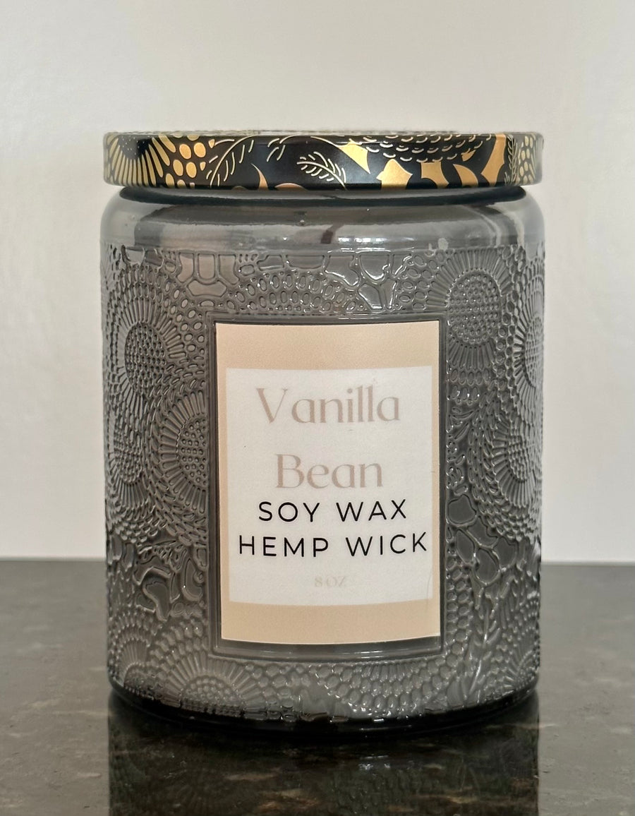 Creamy Vanilla Soy Candle Decorative Glass